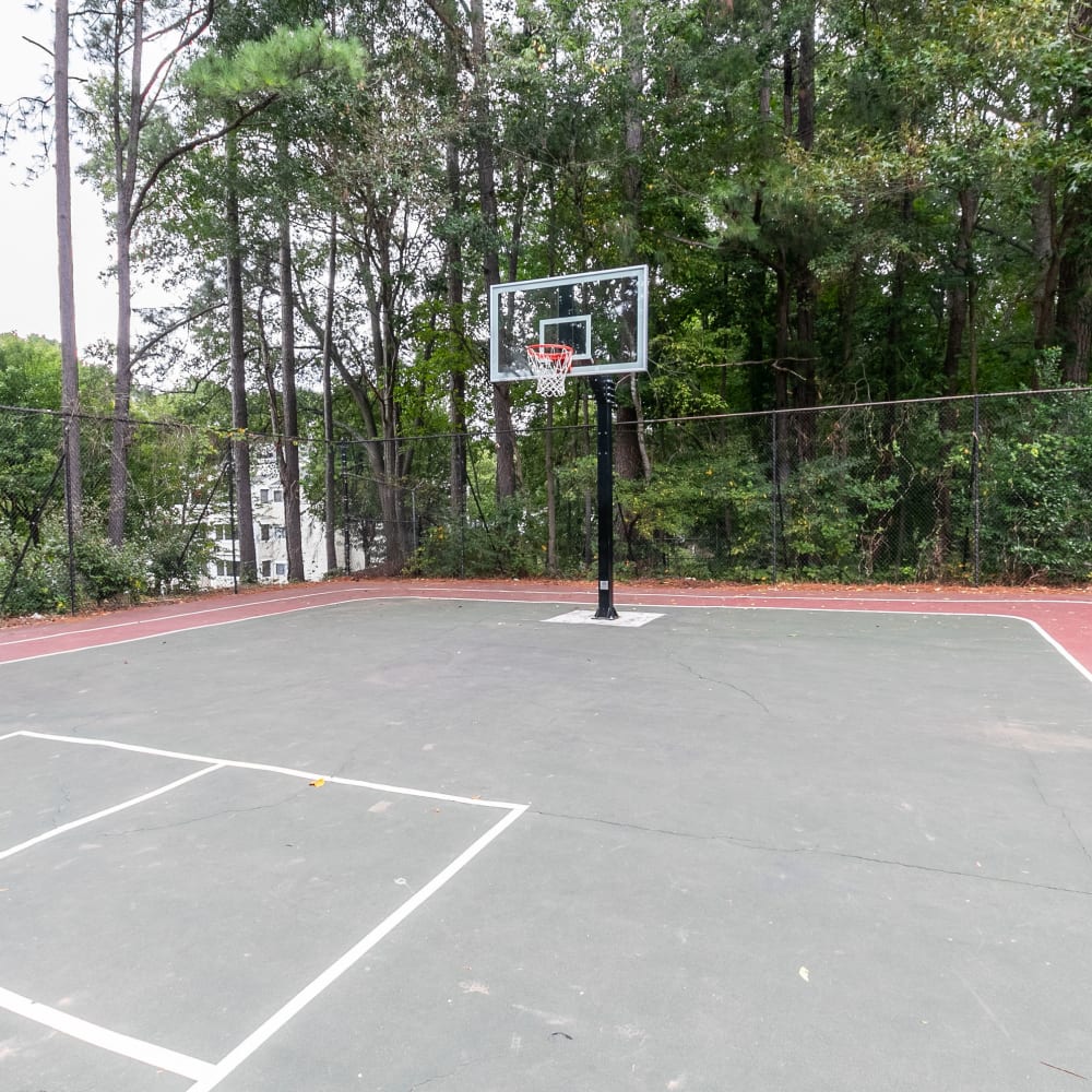 A basket bal court at Cumberland Crossing in Marietta, Georgia
