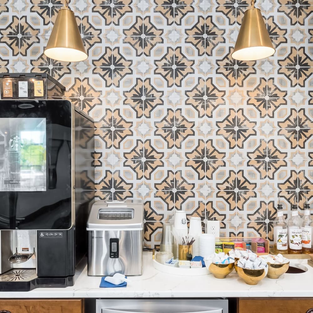 Close up view of the drink station at Overland Park in Pickerington, Ohio