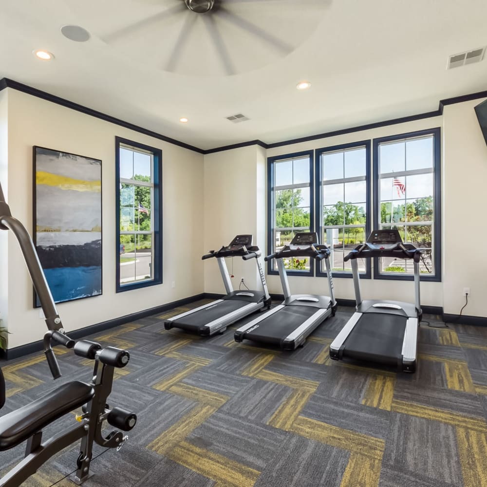 Cardio equipment at Overland Park in Pickerington, Ohio