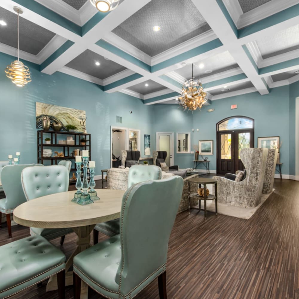Resident lounge at Avenues at Tuscan Lakes, League City, Texas