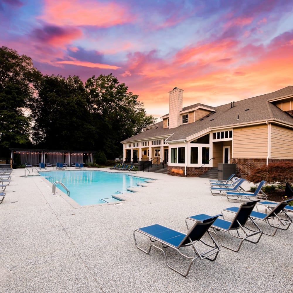 Swimming pool with sundeck at Butternut Ridge Apartments in North Olmsted, Ohio