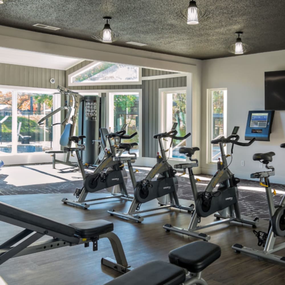 Fitness amenity round up at Butternut Ridge Apartments in North Olmsted, Ohio