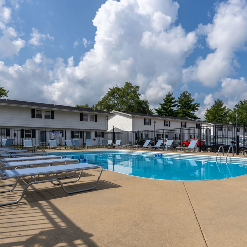 Swimming pool at Spring Creek Townhomes in Springfield, Illinois