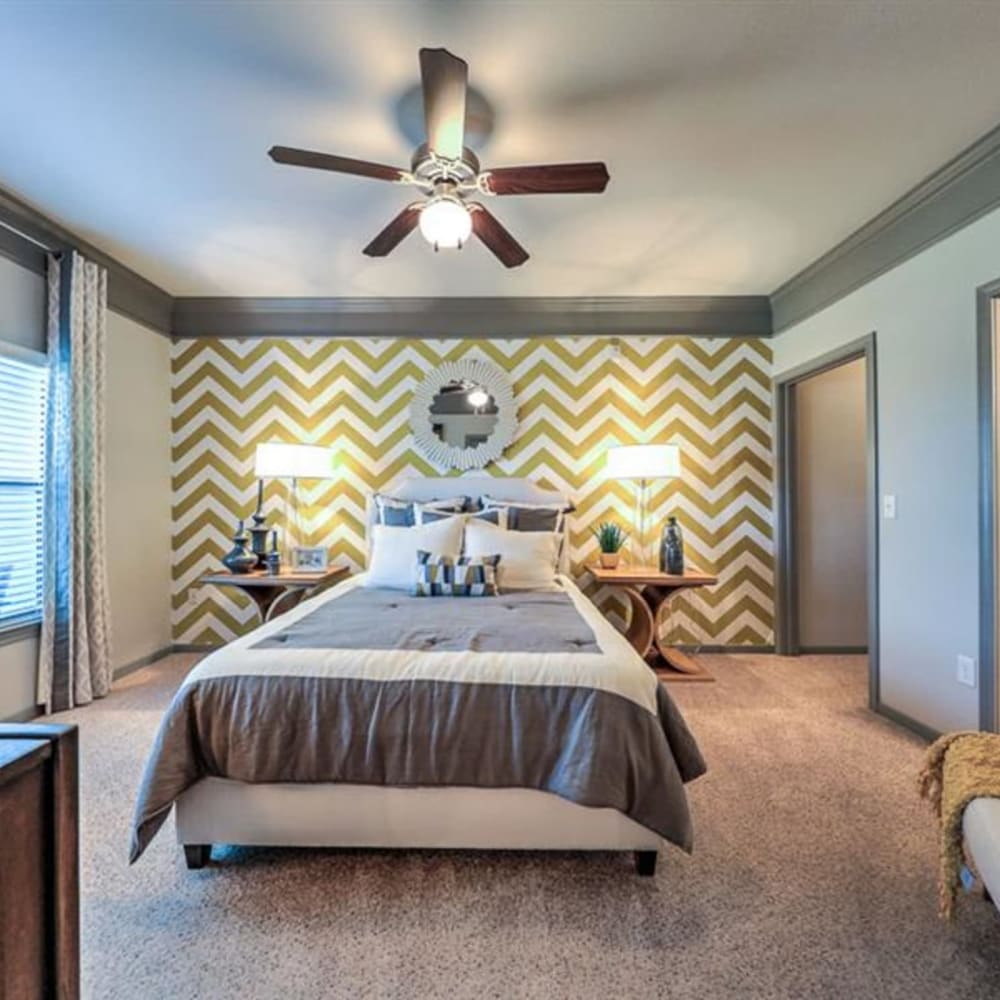 Cozy bedroom at Waterstone at Cinco Ranch in Katy, Texas