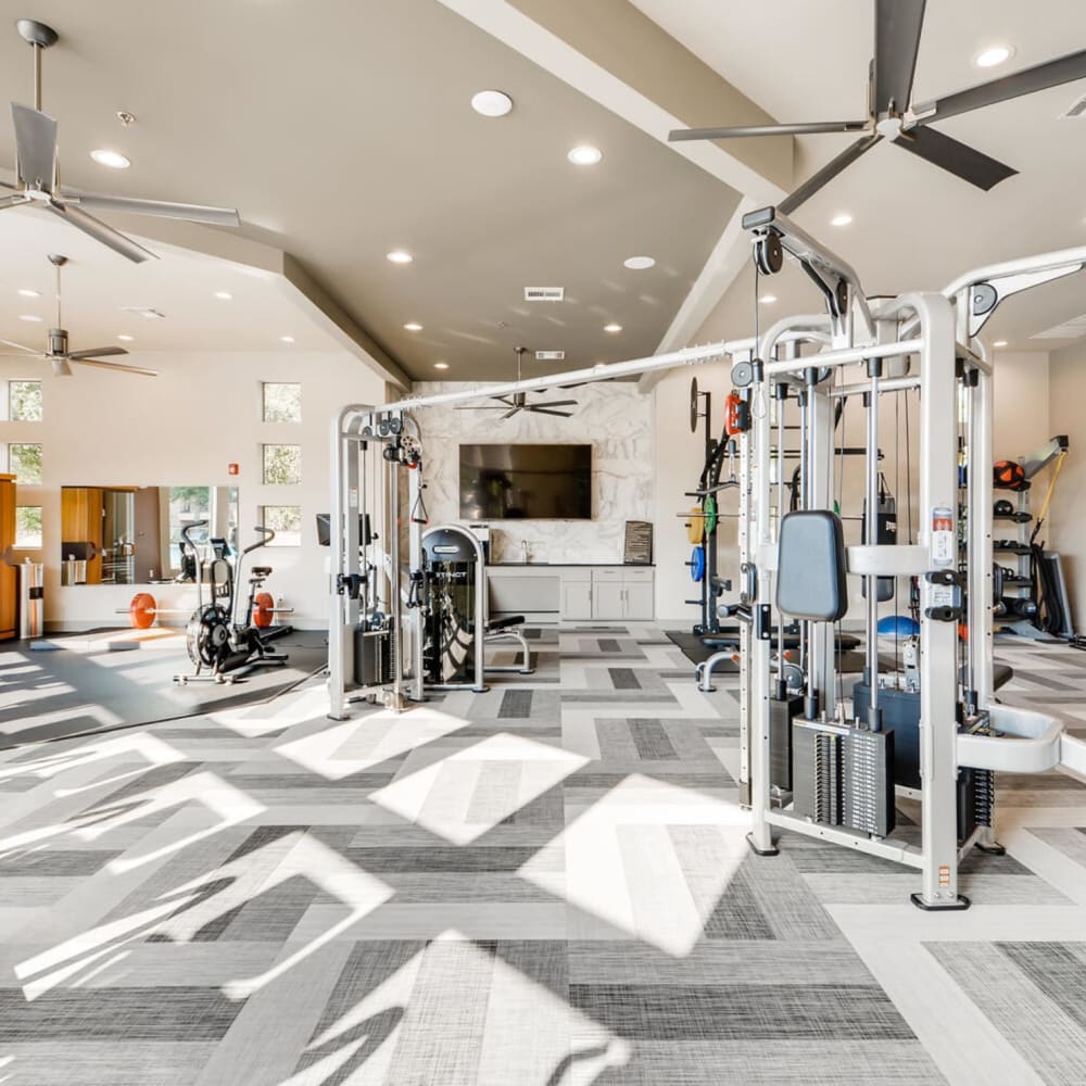 Fitness center at Discovery at Craig Ranch in McKinney, Texas