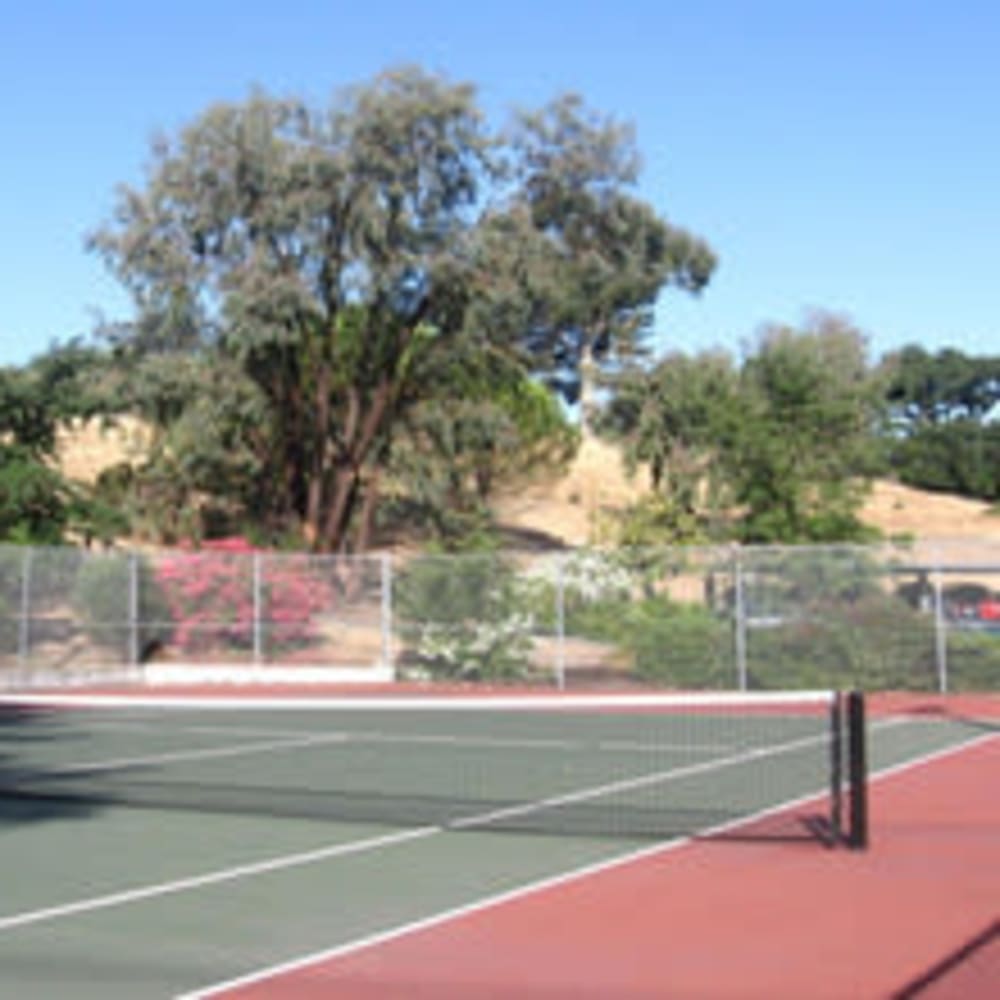 Onsite tennis courts at Mission Rock at Novato in Novato, California