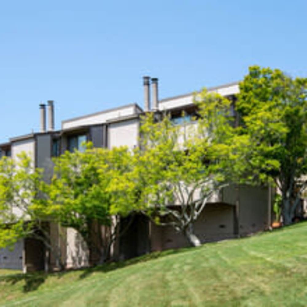 Exterior Apartment Homes with Lush Landscaping at Mission Rock at North Bay in Novato, California