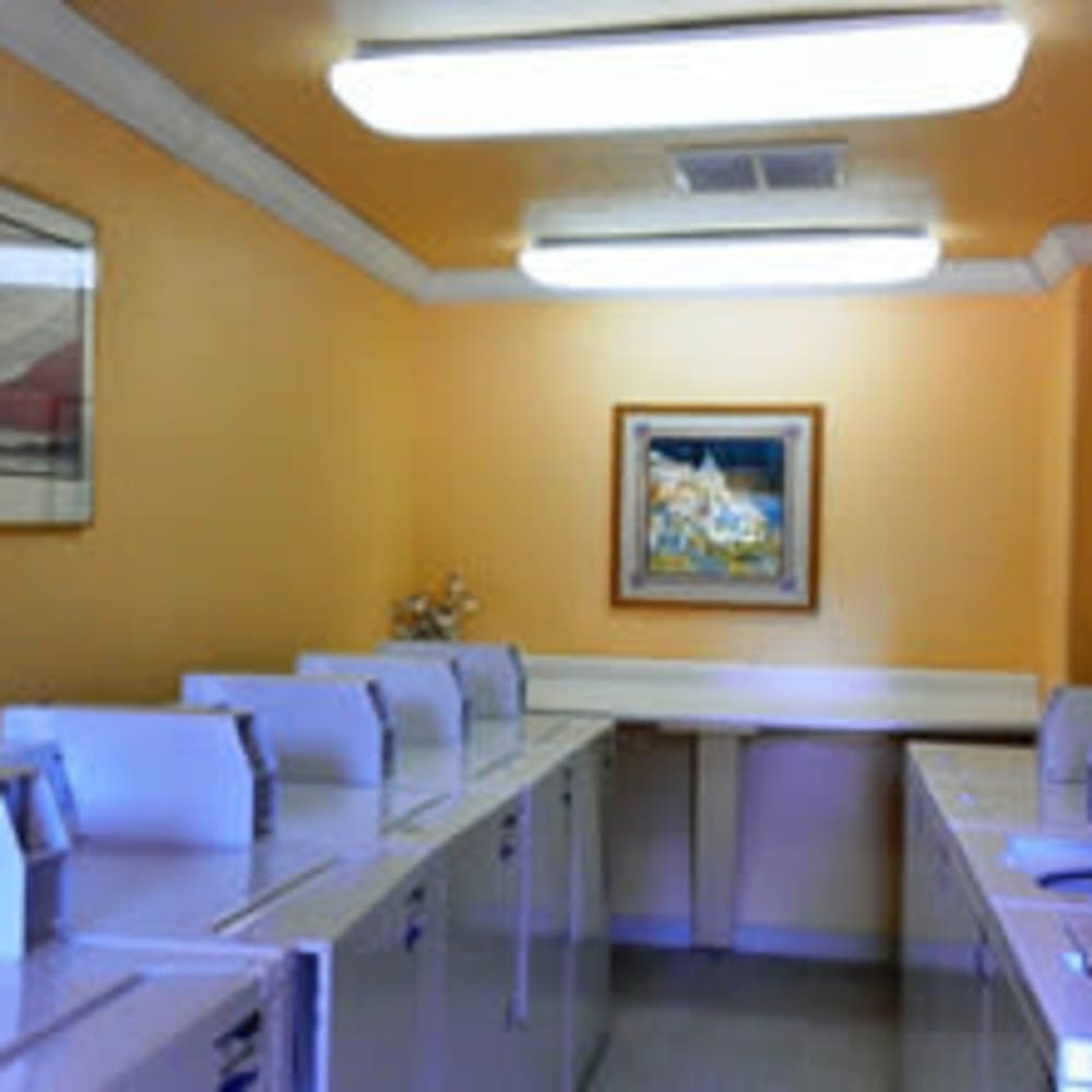 Community laundry room at Mission Rock at North Bay in Novato, California
