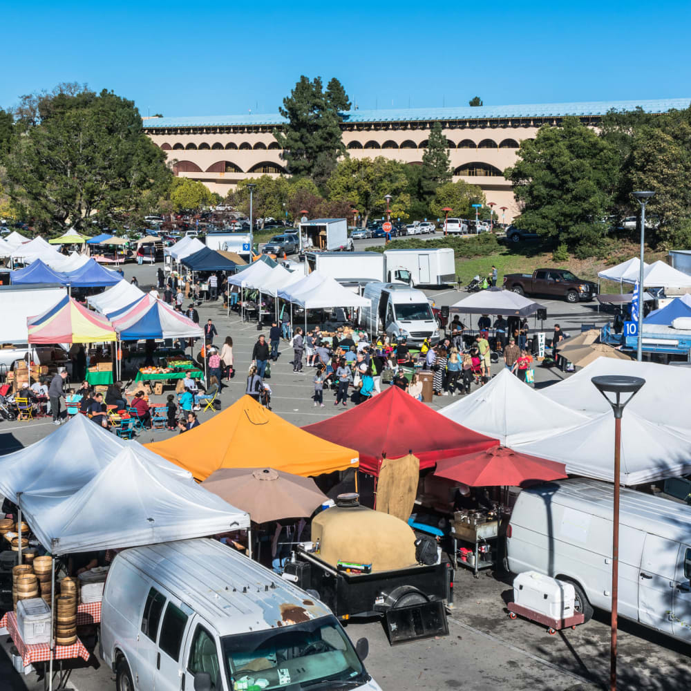 Farmers market near Mission Rock at Sonoma in Sonoma, California