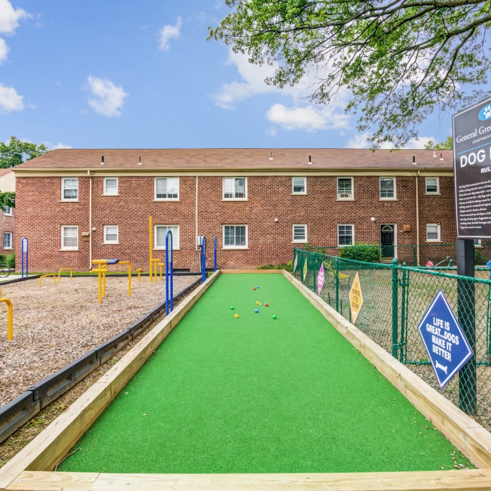 Bocce ball at General Greene Village Apartment Homes in Springfield, New Jersey