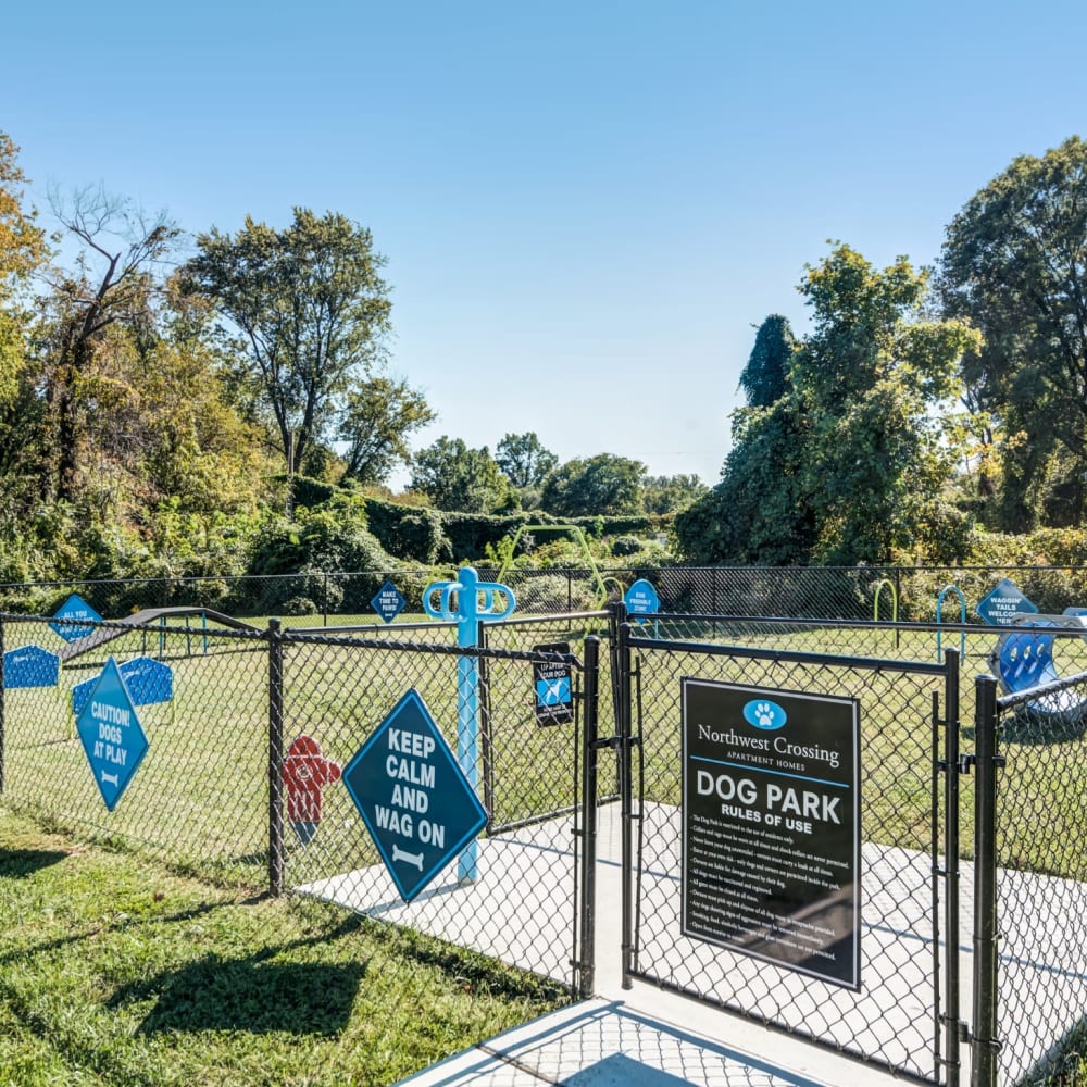 Dog park at Northwest Crossing Apartment Homes in Randallstown, Maryland