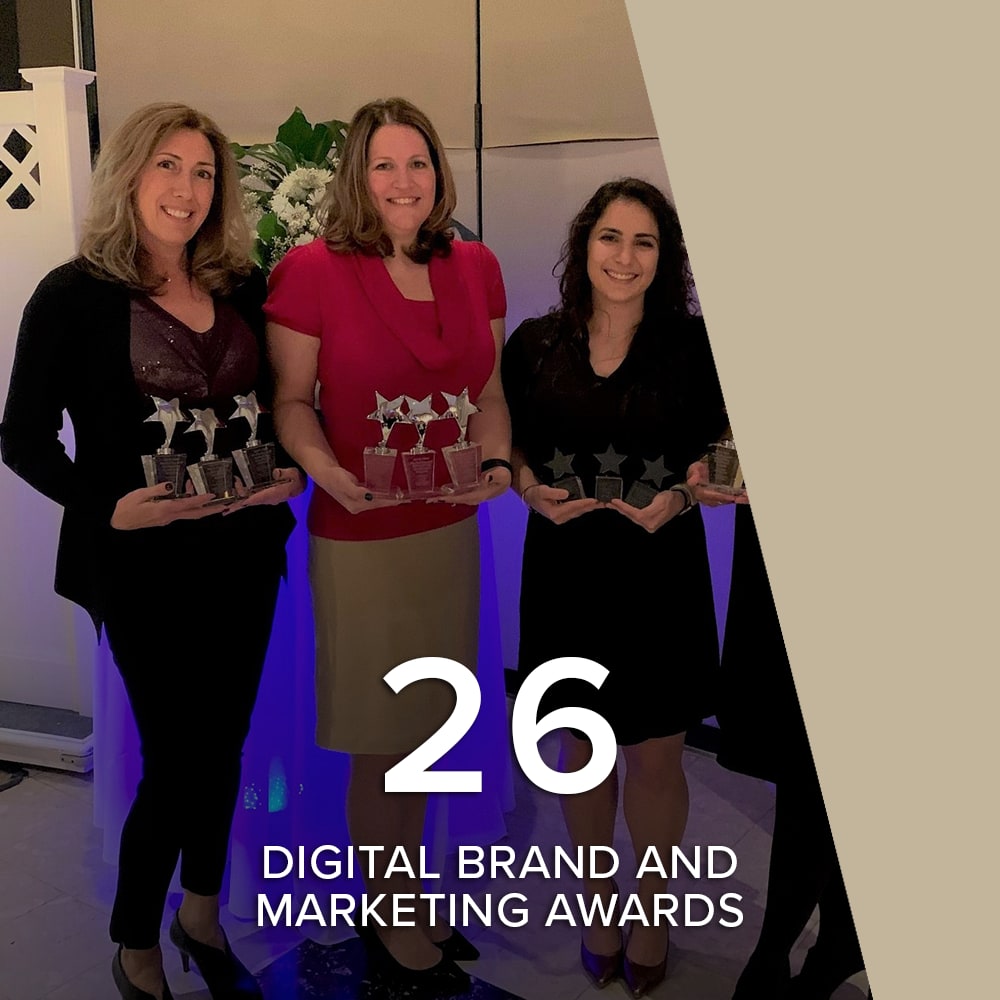 26 digital brand and marketing awards at Vantage Management in Gaithersburg, Maryland
