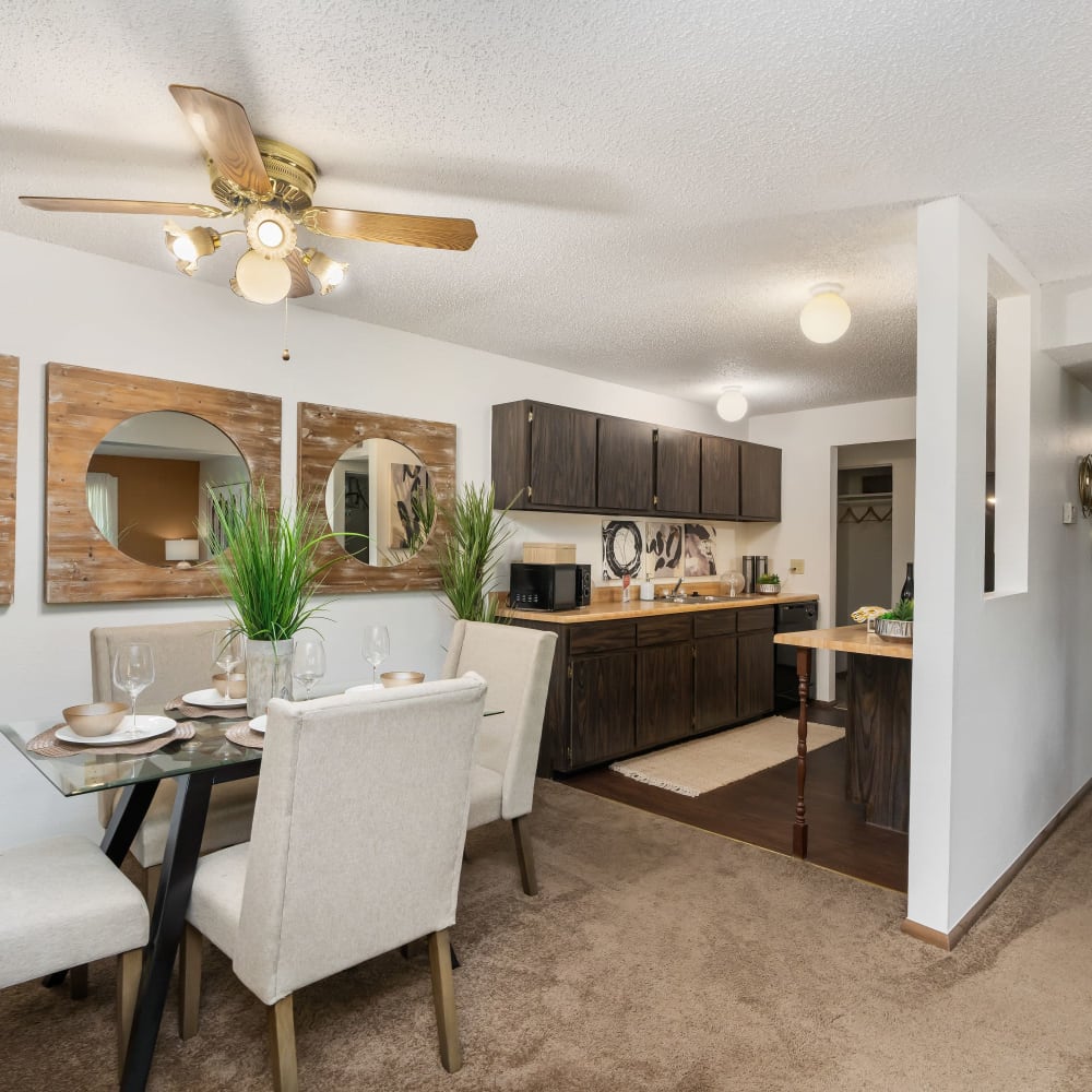 Dining nook at The Candles Apartments in Springfield, Illinois