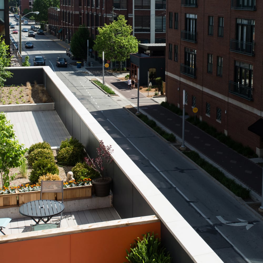 Balcony seating at 747 in Indianapolis, Indiana