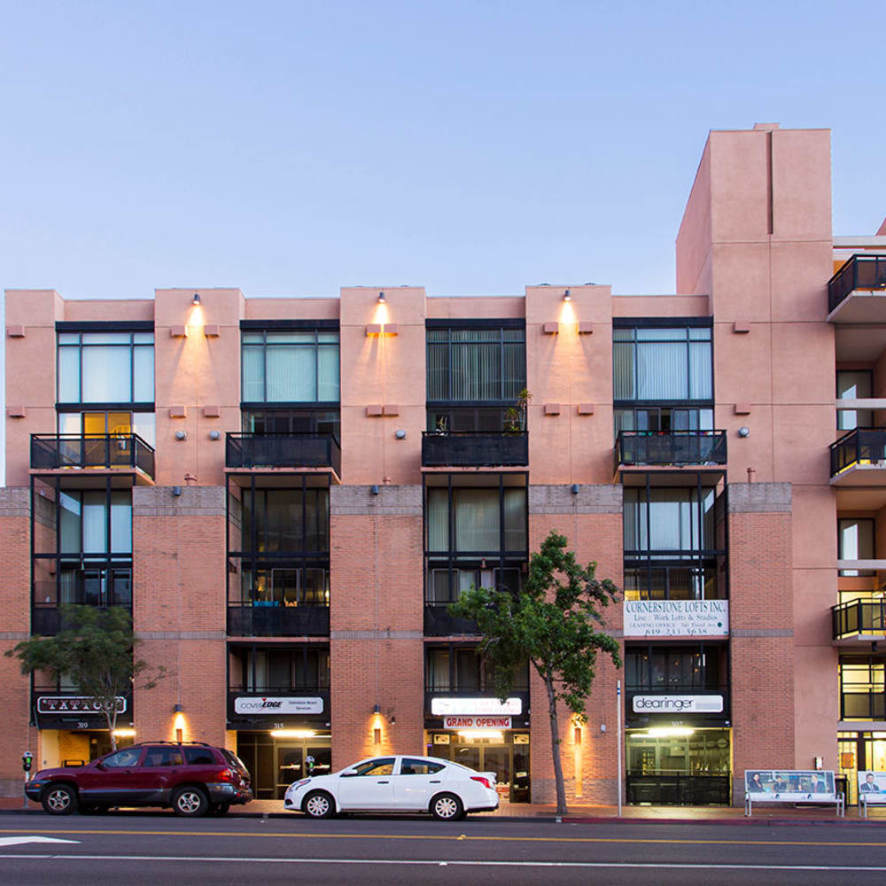 Modern apartments at Greystone Lofts, San Diego, California