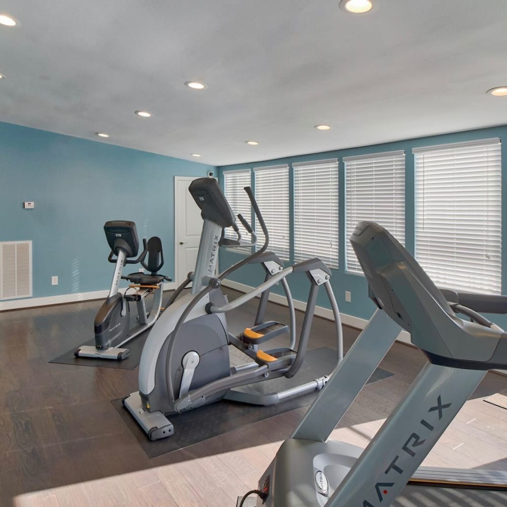 Cardio equipment in fitness room in Virginia Beach Virginia