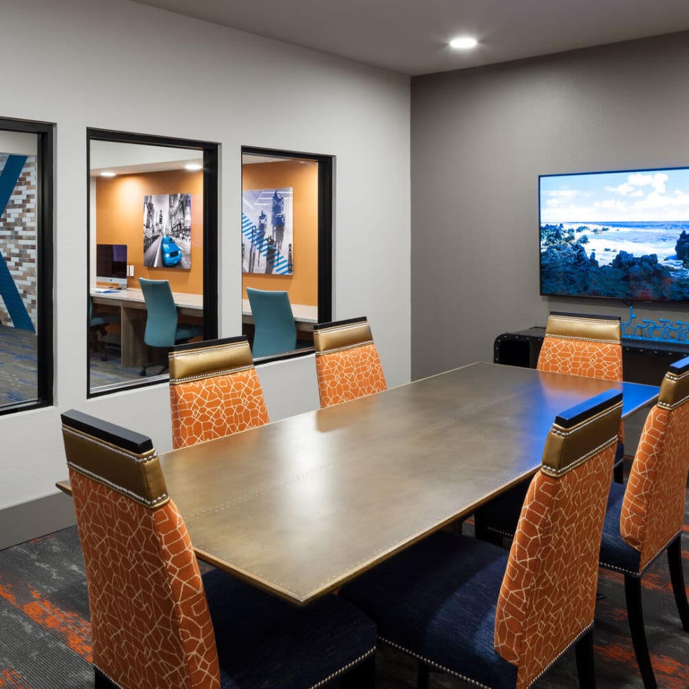 Conference room at Alma Hub 121 in McKinney, Texas
