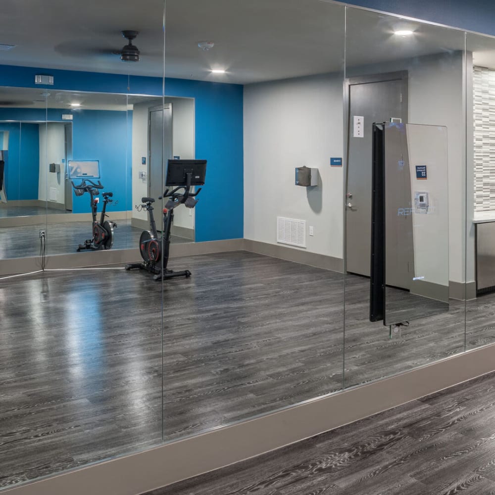 Spin cycle area at Axiom Hub 121 in McKinney, Texas