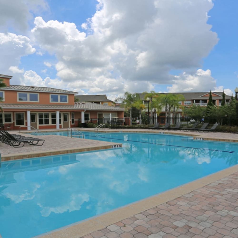 Swimming pool at The Columns at Bear Creek in New Port Richey, Florida