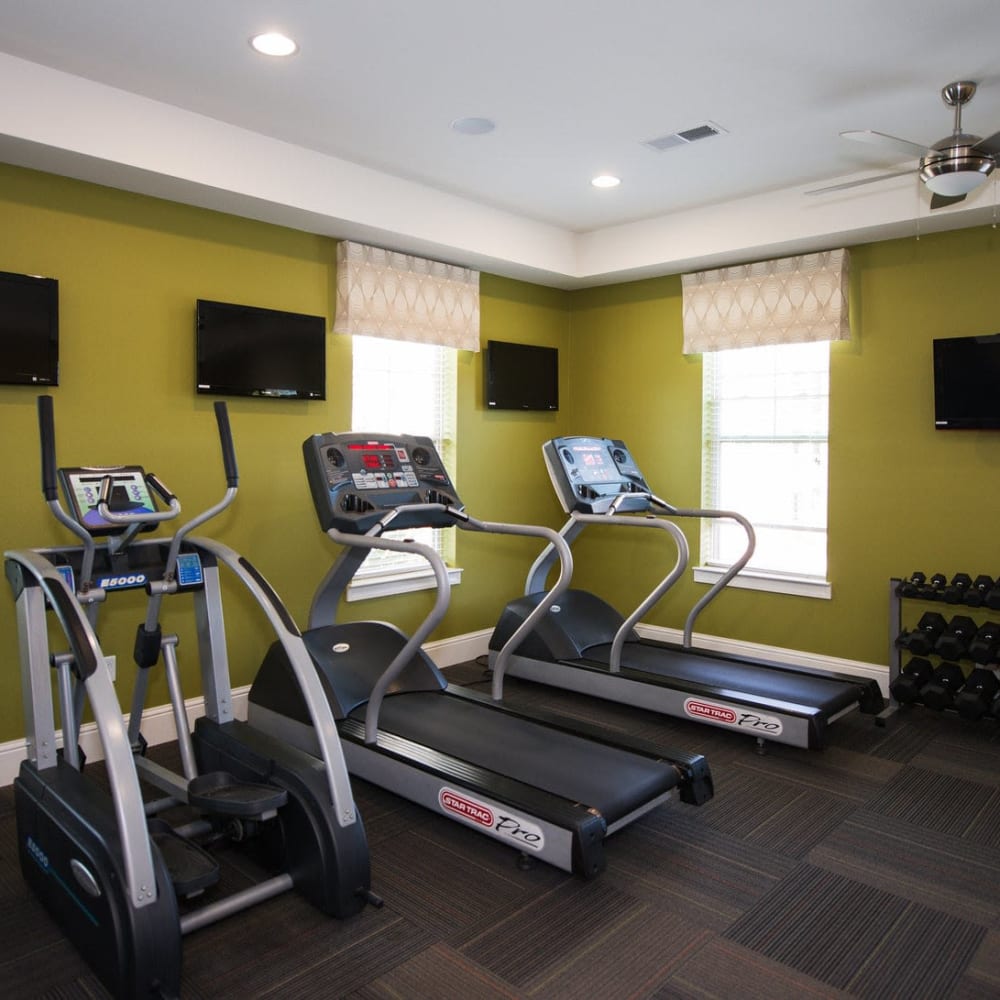 High tech fitness center at Arden Place in Charlottesville, Virginia