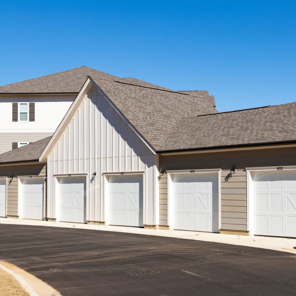 Garages available for rent at The Alexandria in Madison, Alabama