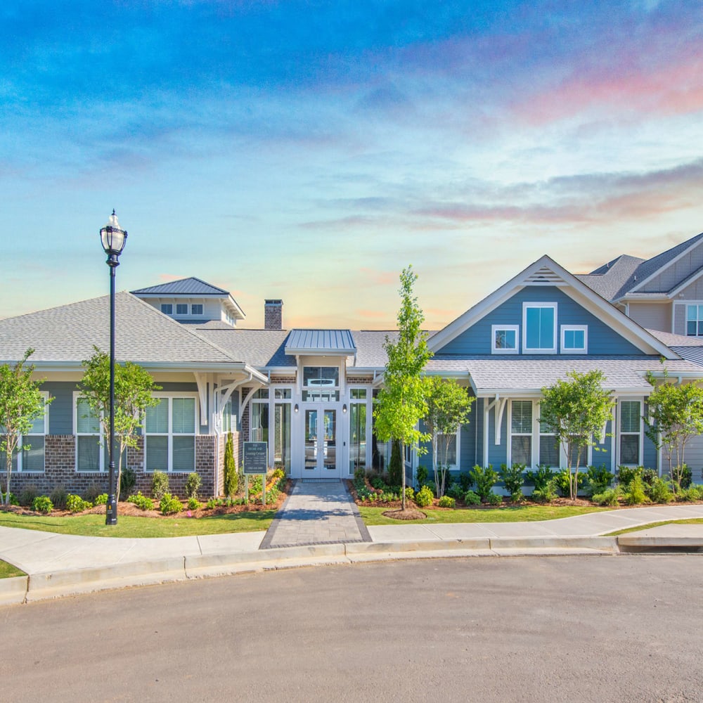 Exterior of the leasing office at The Highland in Augusta, Georgia