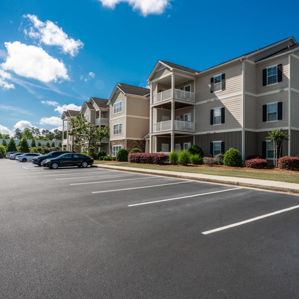 Exterior of an apartment building at Riverstone in Macon, Georgia