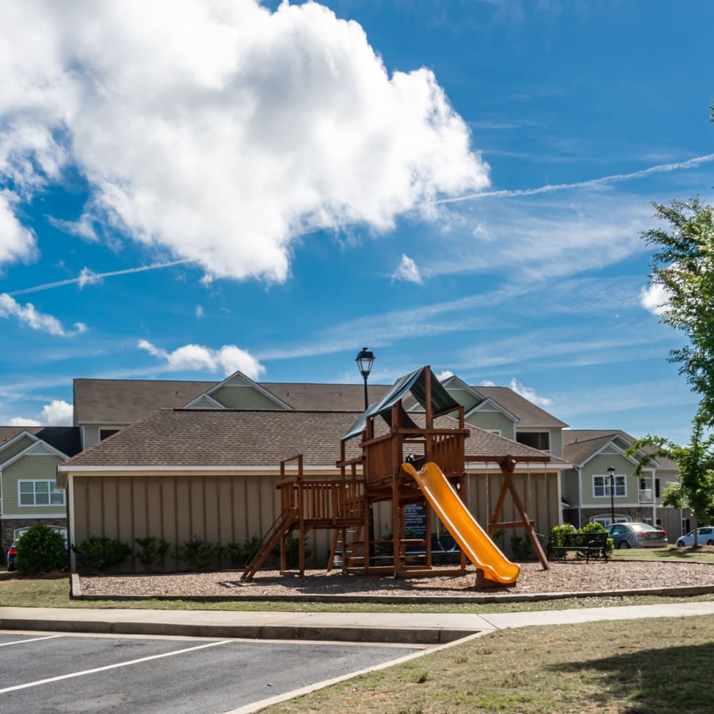 The community playground for children at Riverstone in Macon, Georgia