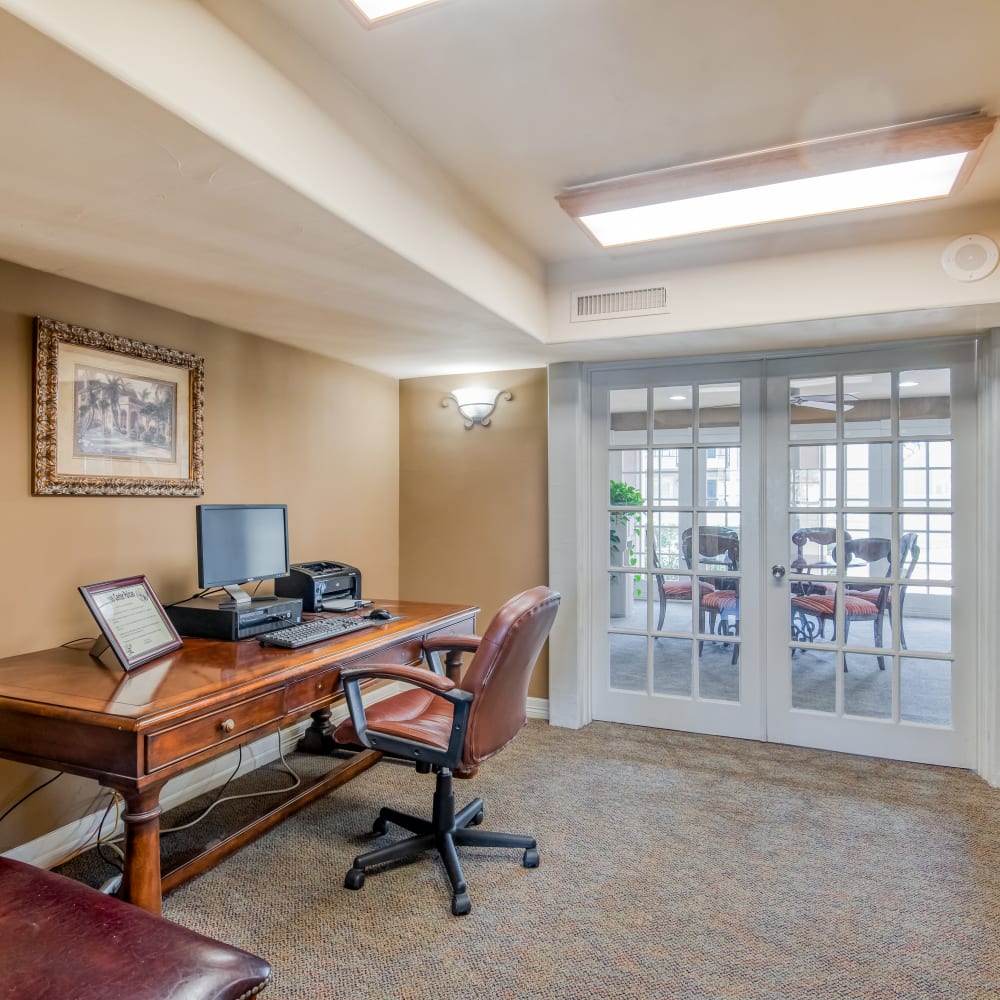 Office area in Kingswood Village Apartments in Houston, Texas