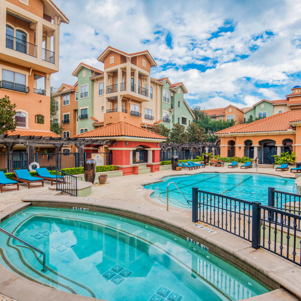 Pools at Portico at West 8 Apartments in Houston, Texas