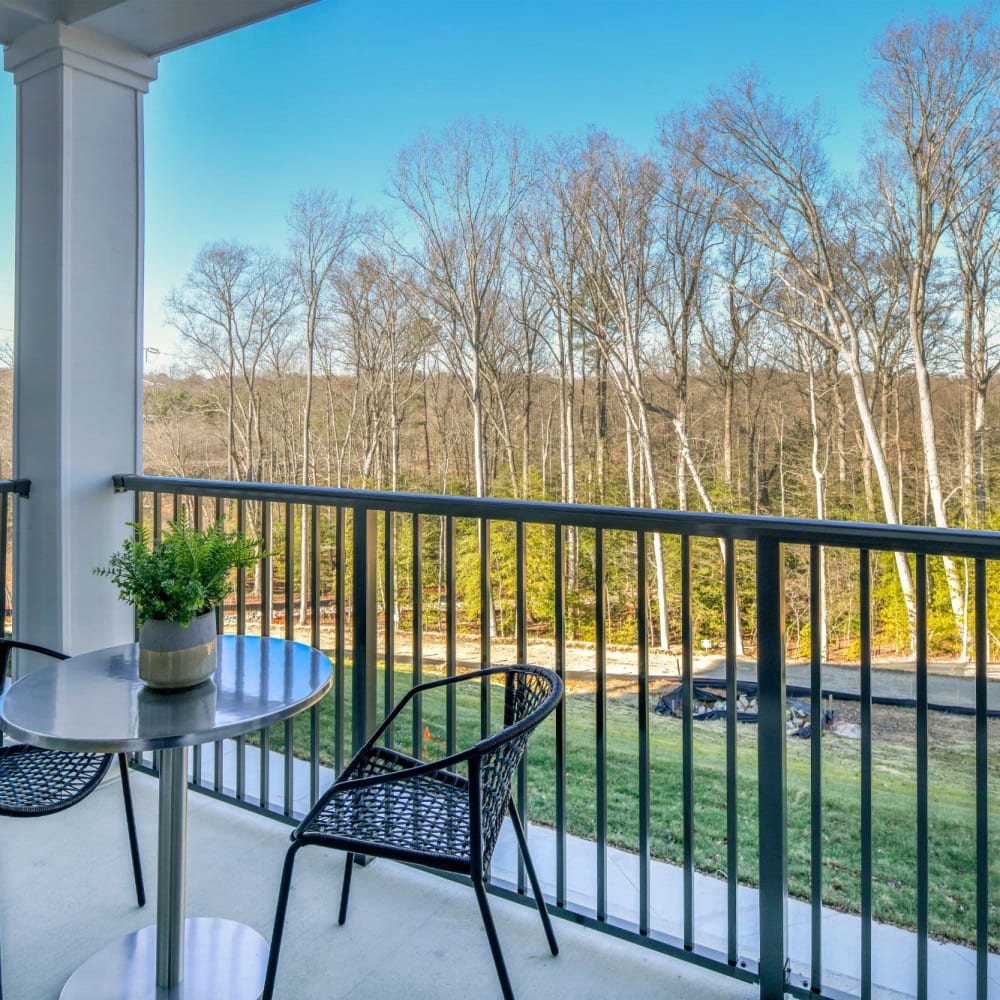 Cute balcony at Boulders Lakeview in North Chesterfield, Virginia