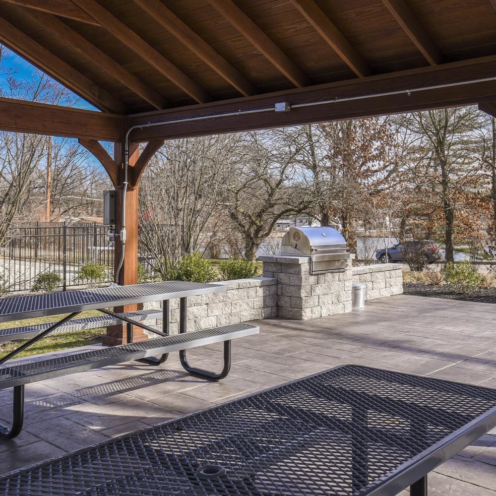 Pavillion and grilling station at Holly Court, Pitman, New Jersey
