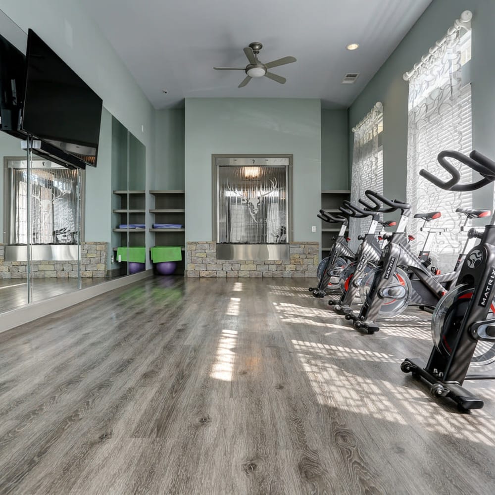 Small but sufficient fitness center at Deerfield at Providence in Mt. Juliet, Tennessee