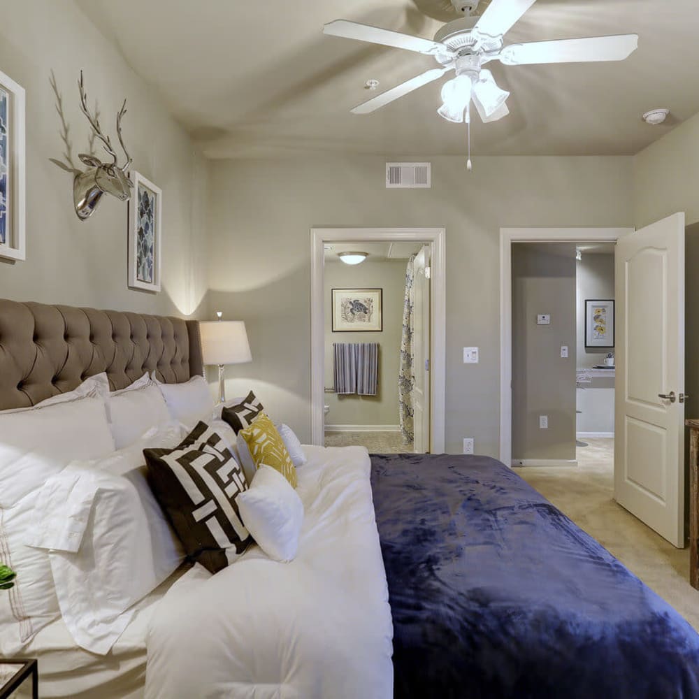 Bedroom with nice design features at Deerfield at Providence in Mt. Juliet, Tennessee