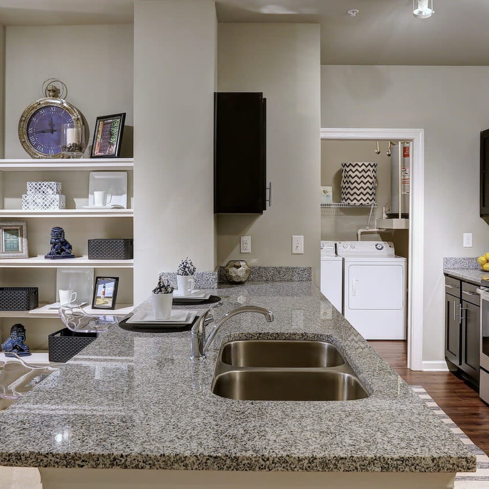 Kitchen with modern design at Deerfield at Providence in Mt. Juliet, Tennessee