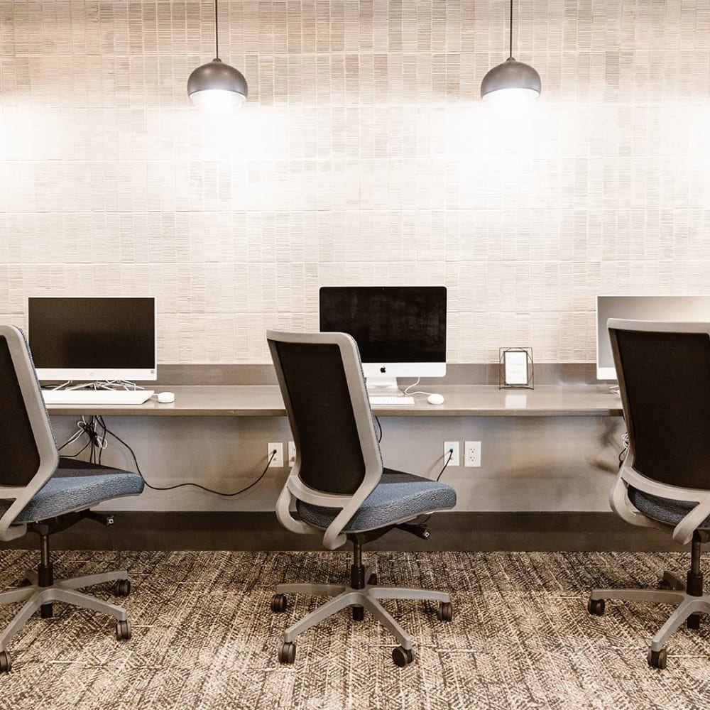 Computer Lab at Center West Apartments in Midlothian, Virginia