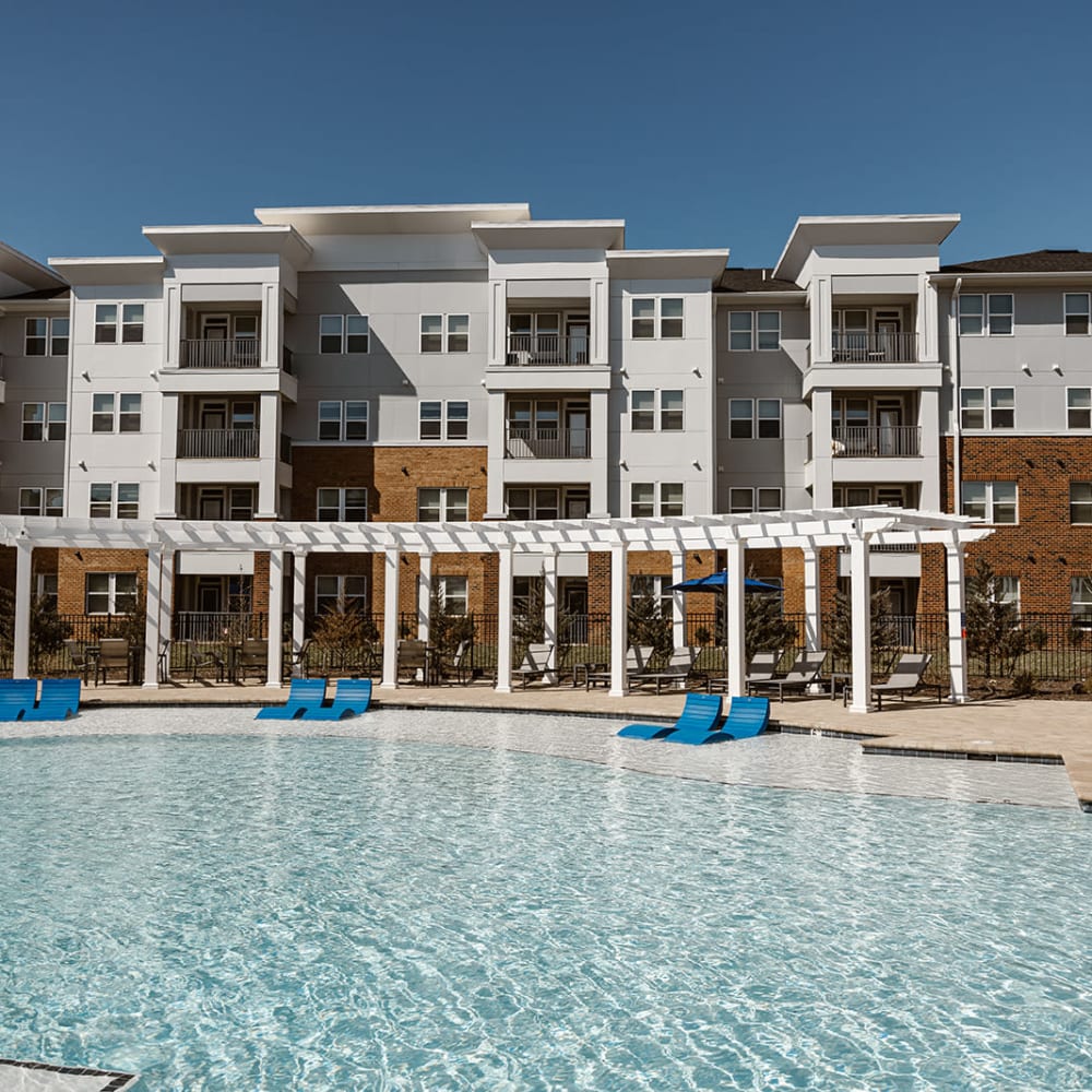 Swimming Pool at Center West Apartments in Midlothian, Virginia