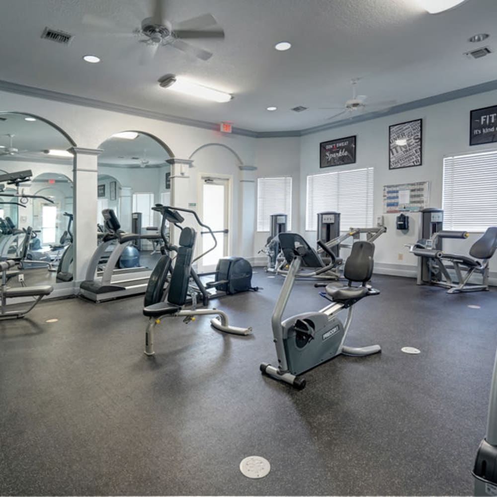 Fitness center at The Enclave at Delray Beach in Delray Beach, Florida