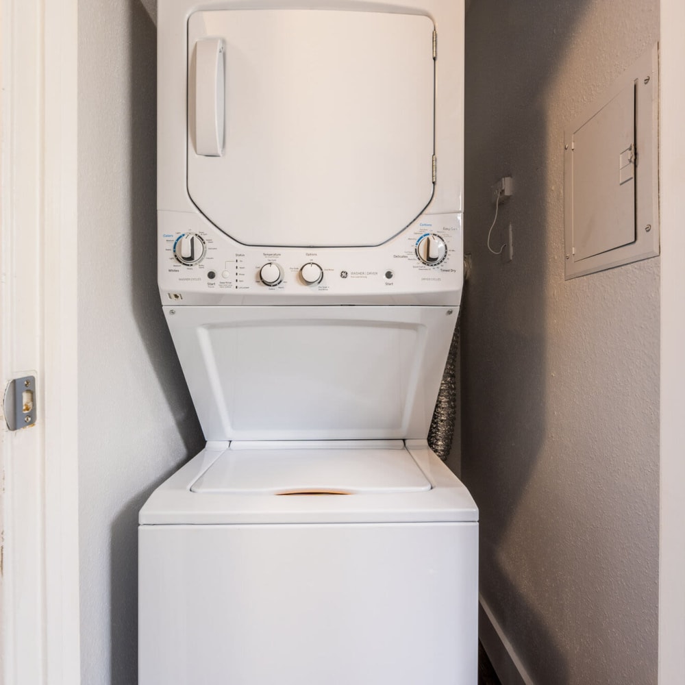 Washer and dryer at The Gibson in Houston, Texas