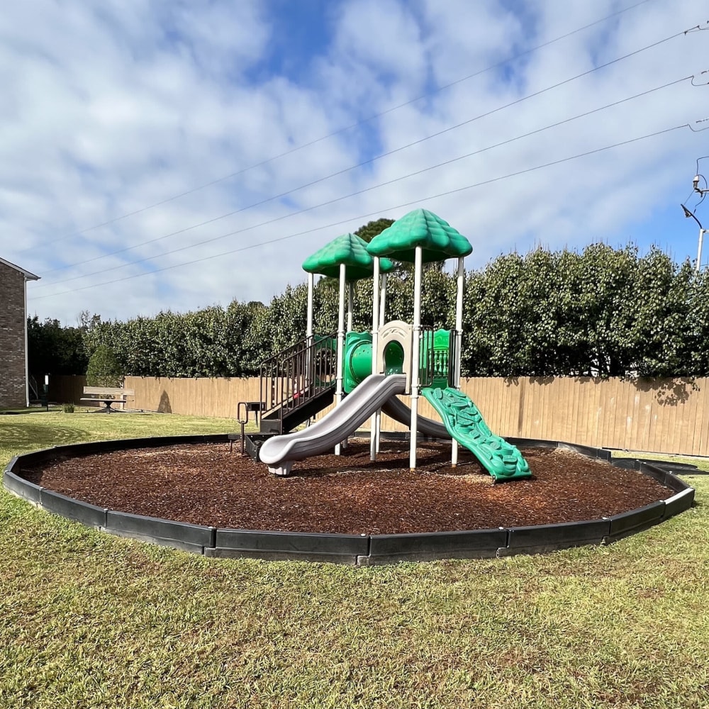 Community playground at Lakebridge Townhomes in Houston, Texas