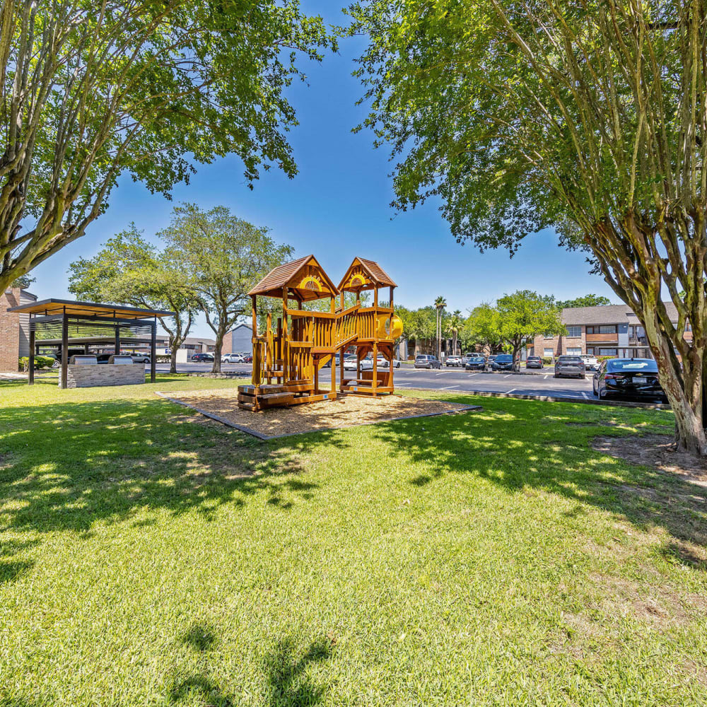 Community playground at The Domain at Ellington in Houston, Texas