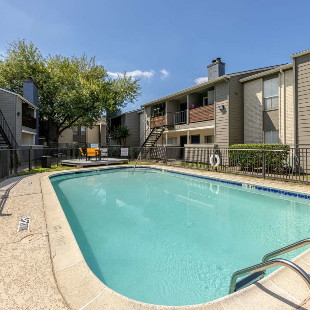 Refreshing swimming pool at The Landing at Clear Lake in Webster, Texas