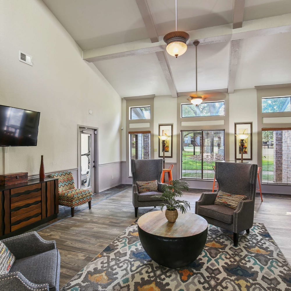 Resident clubhouse at The Hub at Chisolm Trail in Fort Worth, Texas
