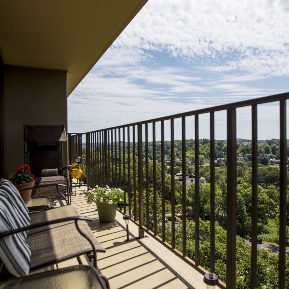Balcony at Perrytown Place in Pittsburgh, Pennsylvania