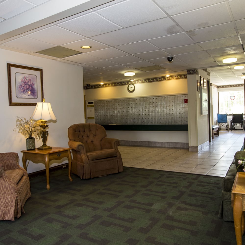 Community lounge at Perrytown Place in Pittsburgh, Pennsylvania