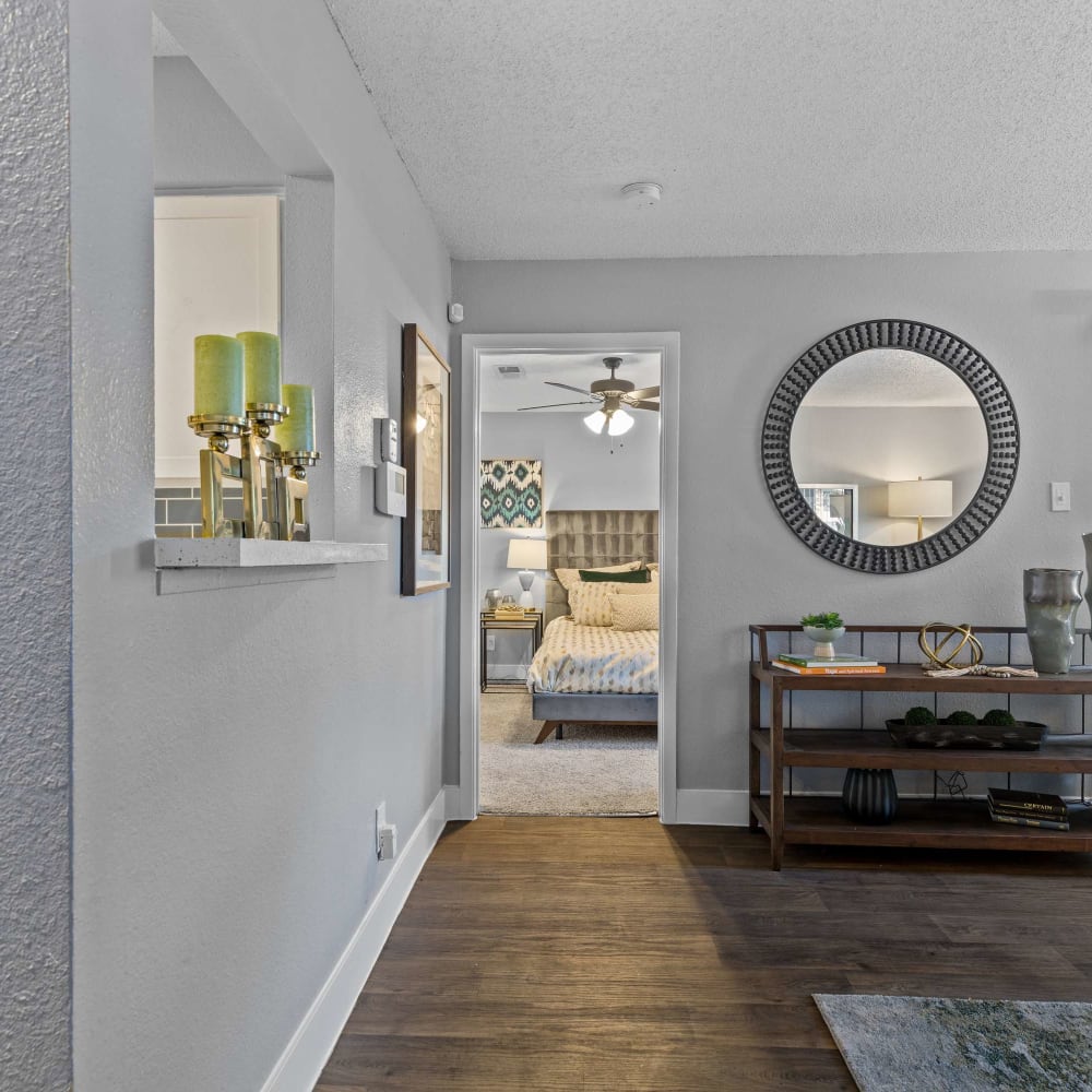 Open floorplans with easy access to any part of the apartment at The Hampton on Jupiter in Dallas, Texas