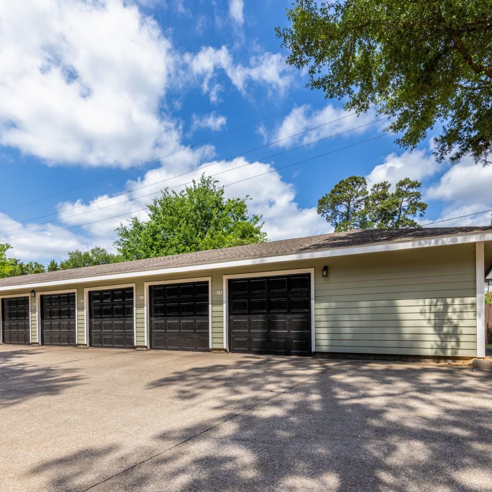 Assigned garages availible at The Pines on Spring Rain in Spring, Texas
