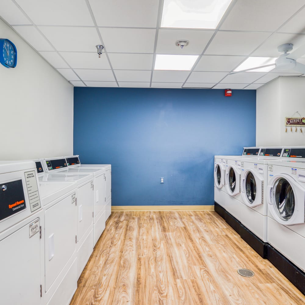 Laundry room at Mable H Kehres Apartments in Monroe, Michigan