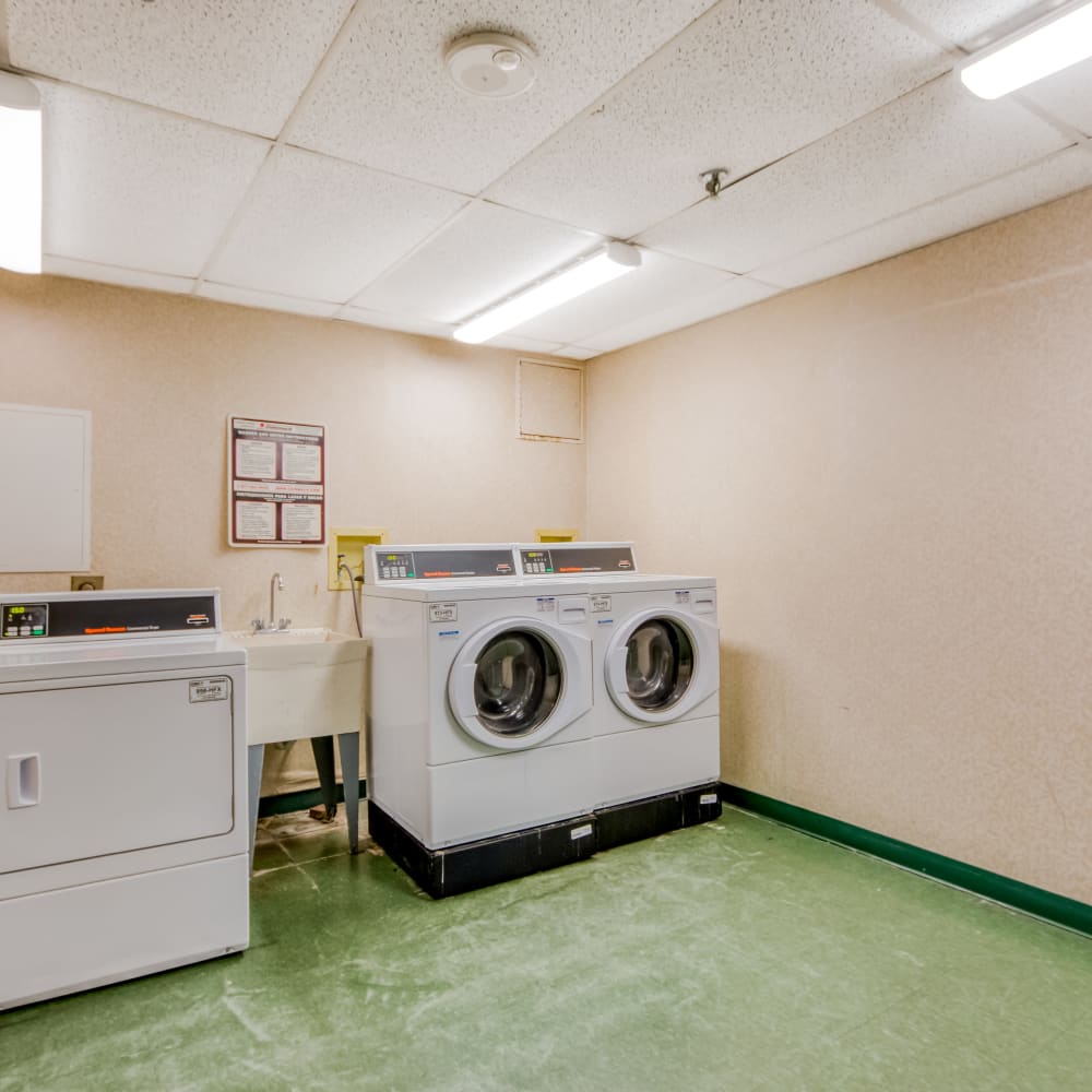 Resident laundry room at Bowin Place in Detroit, Michigan 
