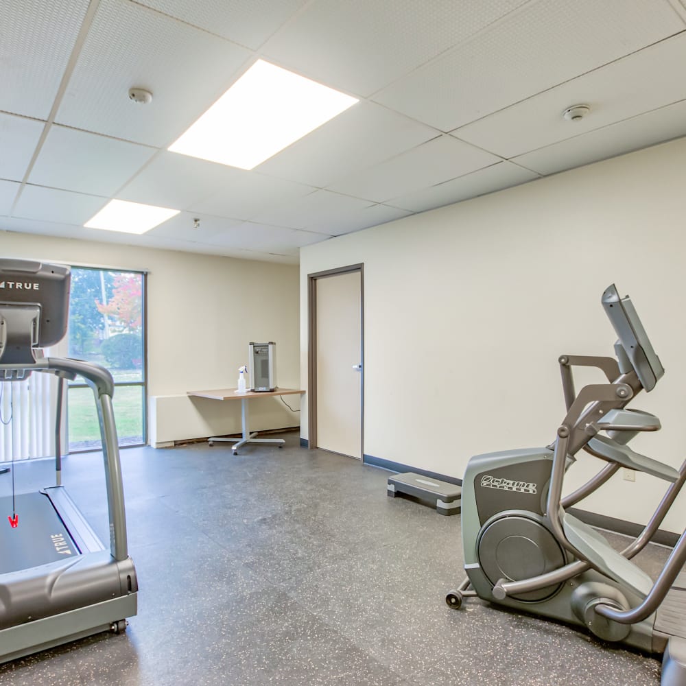 Fitness center at Park Place Towers in Mount Clemens, Michigan
